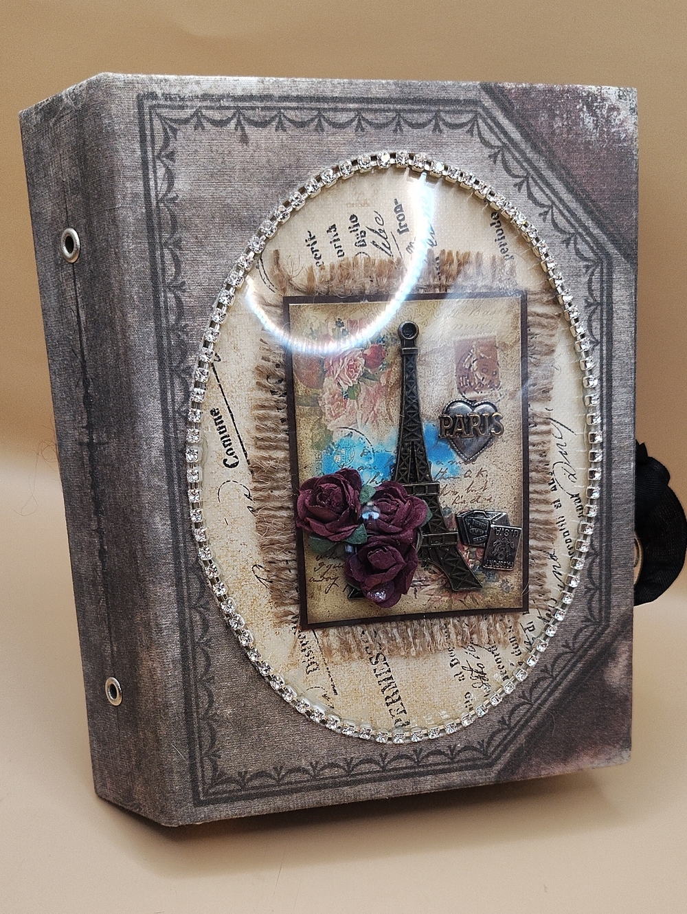 Vintage Paris Decorative Keepsake Book Ready To Add To Or Display As Is